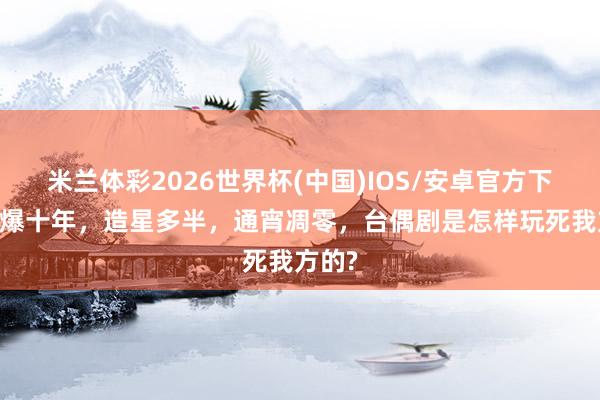 米兰体彩2026世界杯(中国)IOS/安卓官方下载 火爆十年,造星多半,通宵凋零,台偶剧是怎样玩死我方的?