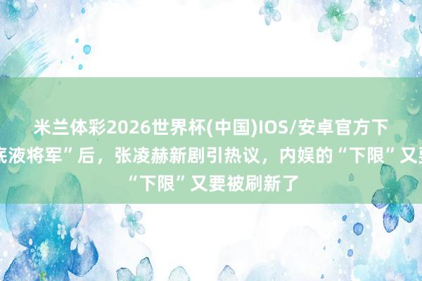 米兰体彩2026世界杯(中国)IOS/安卓官方下载 继“粉底液将军”后,张凌赫新剧引热议,内娱的“下限”又要被刷新了